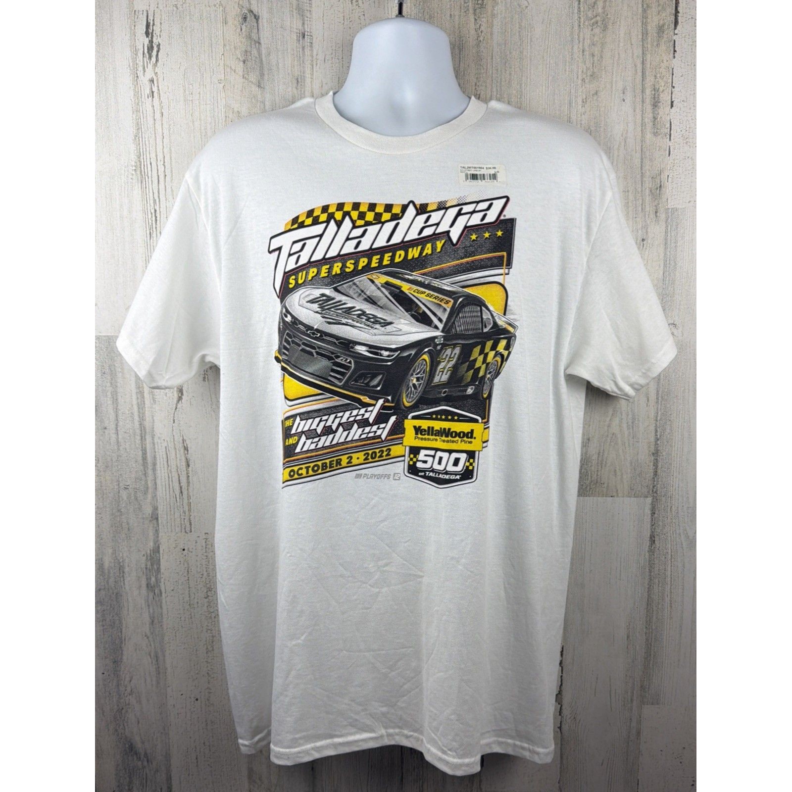 2022 Nascar Talladega Speedway Yellawood 500 Starting Lineup TShirt Large